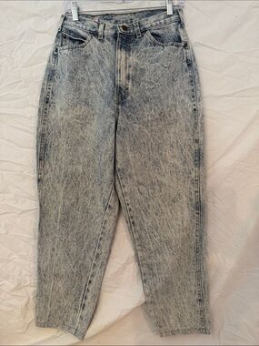 Vintage 80’s Gitano Light Blue Acid-Wash barrel Denim Jeans